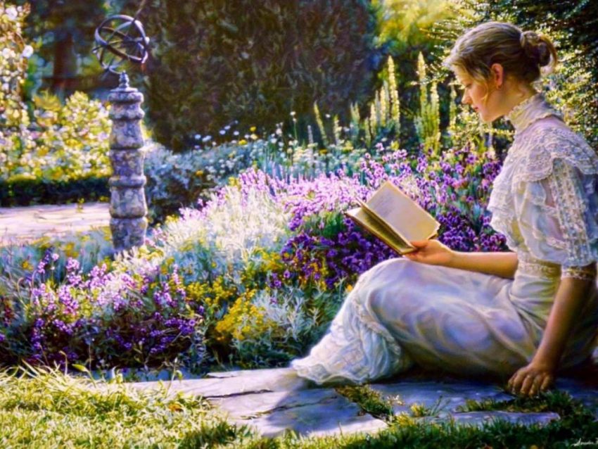 Bahçe ve Bitki Severler İçin En İyi 10 Kitap Önerisi 31 ws_Woman_Reading_Book_Garden_1600x1200
