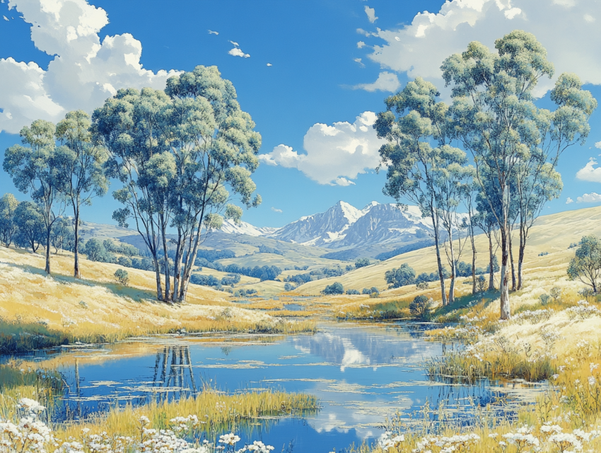 Lisans_Ofisi_swamp_and_eucalyptus_trees_--chaos_50_--ar_43_--_17f875b3-fa2d-4ba2-b237-fc440321eca0_0