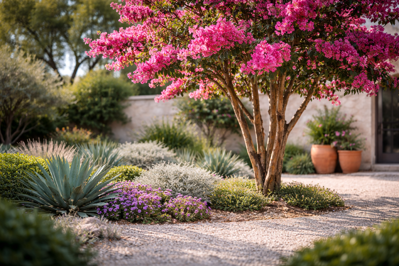 Oya Ağacı (Lagerstroemia indica) - Villa Bahçe Ağaçları