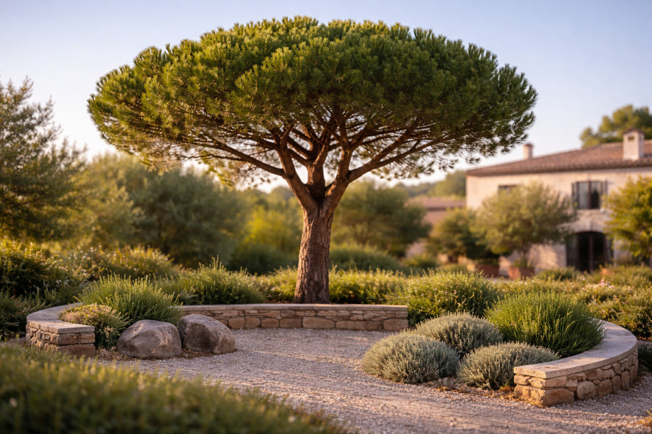 Fıstık Çamı (Pinus pinea) - Villa Bahçe Ağaçları