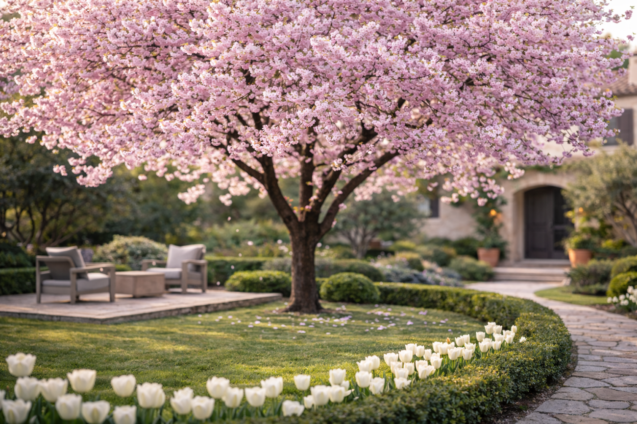 Süs Kirazı (Prunus serrulata) - Villa Bahçe Ağaçları