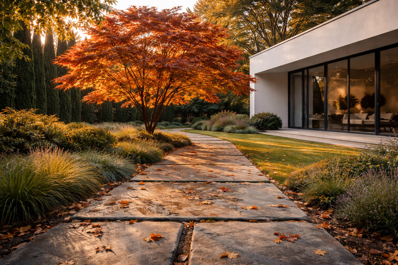 Japon Akçaağacı (Acer palmatum) - Villa Bahçe Ağaçları