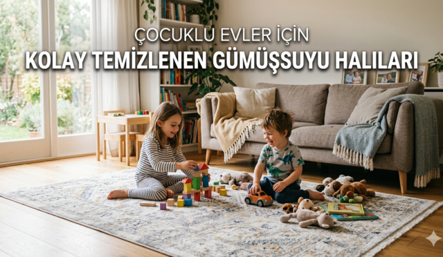 Çocuklu Evler için Kolay Temizlenen Halı Önerileri