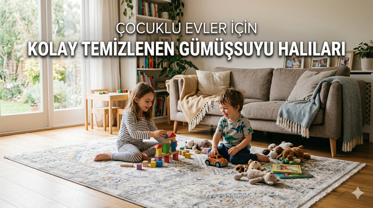 Çocuklu Evler için Kolay Temizlenen Halı Önerileri